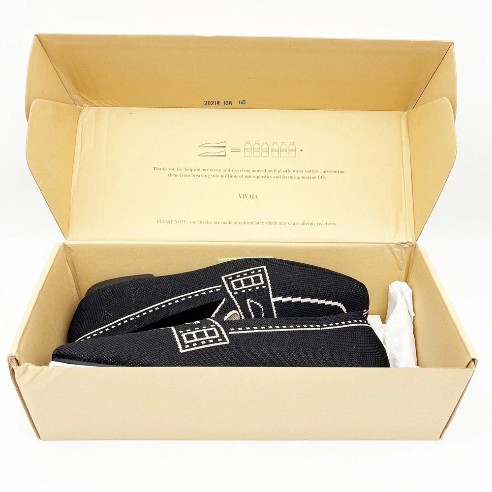 NWB Vivaia Sierra Slip On Washable Loafers in Black Size 40 - Picture 15 of 16